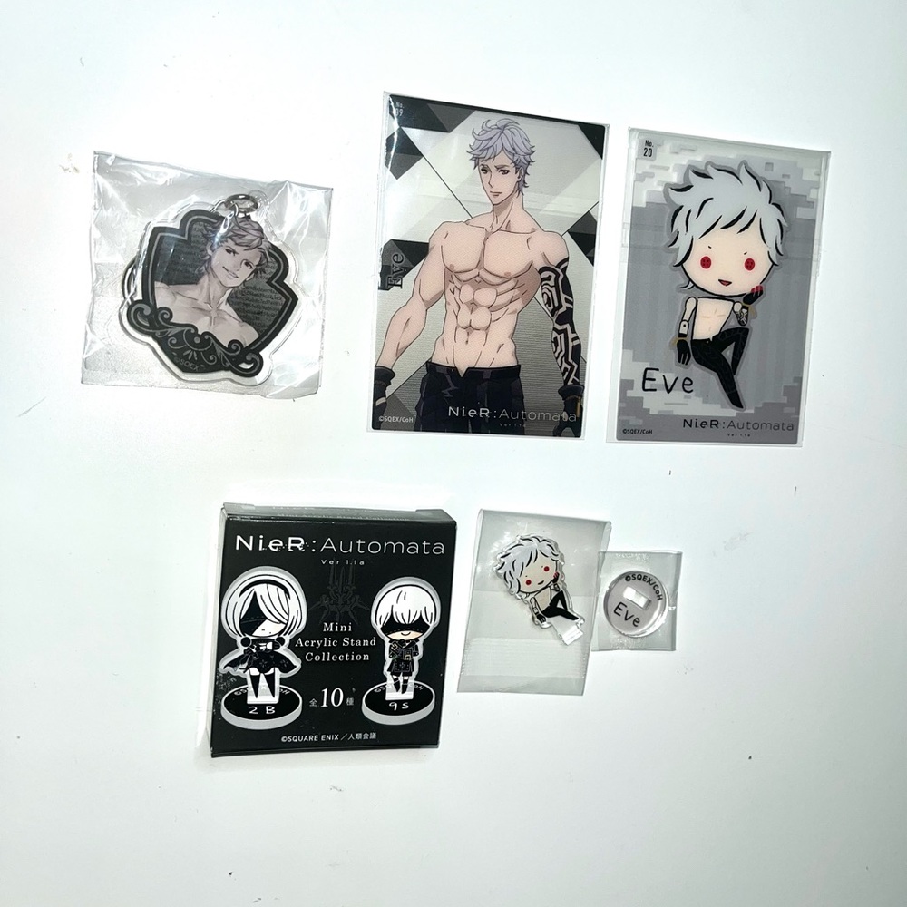 NieR Automata Eve keychain acrylic stand card set